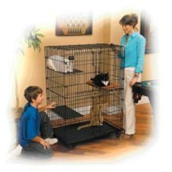 Midwest Container & Industrial Supply Cat Playpen Black - 130 468392